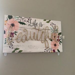 Life is beautiful sign